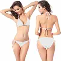 Amazon.co.jp: Doyeemei 水着 レディース 上下 二点セット